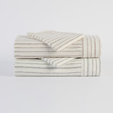 Linen Cotton Stripe Flat Sheet [HABBLBLFLS]