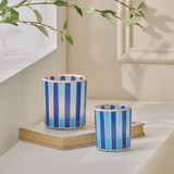 Capri Tile Candle Holder in Blue by MUSE | Large, Small - Pillow Talk