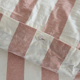 Milah Clay Stripe Quilt Cover Set [HABBMILAHQ25D]