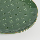 Christmas Tree Gold Rim Green Dinnerware [CHRGRSPW25B]