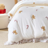 Tufted Gingerbread Quilt Cover Set [CHRISTUFTQ25]