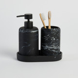 Capri Black 3 Piece Bathroom Set [HB3BSCAPA26B]