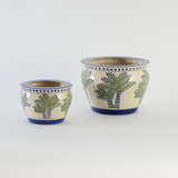 Eden Palm Decorative Pot [MUSHEDENPS25]