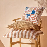Soma Raffia Fringed Cushion [HABLSOMAR25]