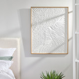 Shoreline 3D Wall Art in White by MUSE | Pillow Talk