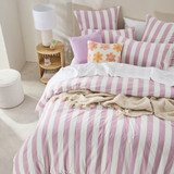Milah Mauve Stripe Quilt Cover Set [HABBMILAHQ25E]