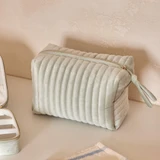 Lila Velvet Cosmetic Bag in Green by MUSE | Pillow Talk