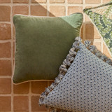 Cleo Reversible Velvet Feather Cushion [MUSLCLEOR25]