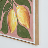 Lemon Branch Textured Wall Art [HABLLEBWA25]