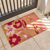 Bloom Flower Standard Doormat in Pink by Habitat | Oblong 40X60 - Pillow Talk
