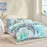 Cloud Catcher Aqua Quilt Cover Set [HABBCLOQU22D]