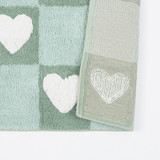 Checkered Hearts Bath Mat [KIDBBMCHA26]