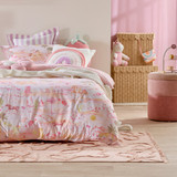 Ella Bow Floor Rug in Pink by Kids by Pillow Talk | 120x180cm - Pillow Talk