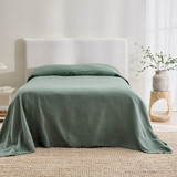 Soma Green Bed Cover in DarkGreen by MUSE | One Size - Pillow Talk