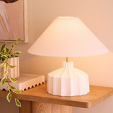 Lutton 43cm Table Lamp in White by Amalfi | Pillow Talk