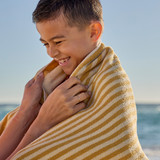 Maris Stripe Mustard Melon Reversible Beach towel [SUNLMARIS25C]
