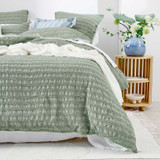 Gia Sage Green Quilt Cover Set [ESSBGIAQCSB]