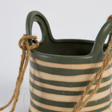 Saffron Stripe Hanging Planter [MUSHSAFPW26]