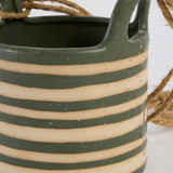 Saffron Stripe Hanging Planter [MUSHSAFPW26]