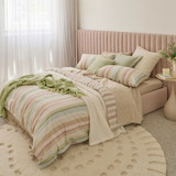 Junie Stripe Quilt Cover Set [HABBJUNIQ25]