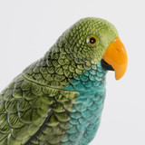 Peachy Blue Parrot Jar with Lid [MUSHPEAPW25A]