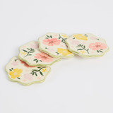 Fiora Coaster Set of 4 in Sage by MUSE | 4 Pack - Pillow Talk