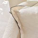 Frankie Contrast Edge Feather Cushion [MUSLFRANKI25]