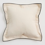 Frankie Contrast Edge Feather Cushion [MUSLFRANKI25]