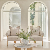 Frankie Contrast Edge Feather Cushion [MUSLFRANKI25]