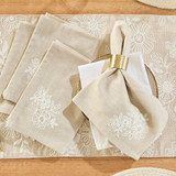 Harper Embroidered Napkin 4 Pack [HABLHARNAW26]