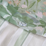 Amaris Reversible Floral/Stripe Quilt Cover Set [HABBAMARQW26]
