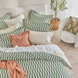 Indra Check Quilt Cover Set [HABBINDRA26]