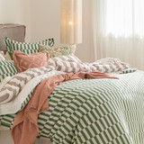 Indra Check Quilt Cover Set [HABBINDRA26]