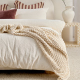 Ava Boucle Quilt Cover Set [HABBAVAQW26]