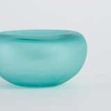 Dune Frosted Teal Glass Bowl [MUSHDUNGBW25_DISH]