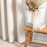 Marina Natural Blockout Curtain Pair 180 x 250cm [MUSBMARIN21_DISD]