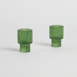 Lulu Green Tealight / Tapered Candle Holder in DarkGreen by Habitat | Pillow Talk