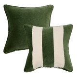 Nico Velvet Boucle Stripe Cushion [MUSLNICOV25]