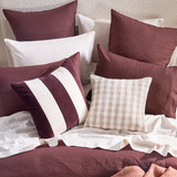 Nico Velvet Boucle Stripe Cushion [MUSLNICOV25]