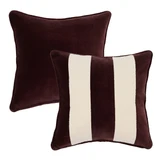 Nico Velvet Boucle Stripe Cushion [MUSLNICOV25]