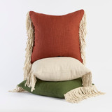 Romi Cotton Tassel Cushion [MUSLROMIC26]