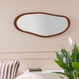 Boulder Dark Brown Mirror in DarkBrown by Habitat | Pillow Talk