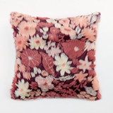 Mila Floral Faux Fur Jacquard Cushion [MUSLMILA26]