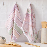 Paths of Rest by Domica Hill Tea Towel 2 Pack in Blush by Domica Hill for Pillow Talk | 2 Pack - Pillow Talk