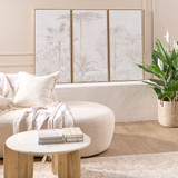 Shadow Palm Framed Canvas Wall Art in Natural by MUSE | 50x100cm - Pillow Talk