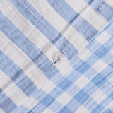 Maisie Reversible Light Blue Check Quilt Cover Set [HABBMCQC25E]