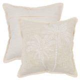 Isolde  Palm Embroidered Sequin  Cushion [MUSLISODE25]