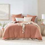 Australian Cotton Caramel Quilt Cover Set [HABBWAUSCQ24C]