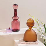 Cici Glass Jar with Lid in Purple, Amber by MUSE | Pillow Talk