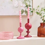 Orella Metal Candle Holder in DarkPurple, LightPurple by MUSE | Large, Small - Pillow Talk
